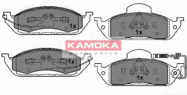 Kamoka JQ1012800 Гальмівні колодки передні, комплект JQ1012800: Купити в Україні - Добра ціна на EXIST.UA!