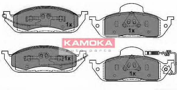 JQ1012800 Kamoka Тормозные колодки дисковые передние, комплект