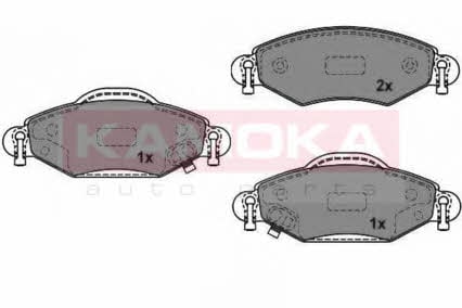 JQ1013026 Kamoka Тормозные колодки дисковые передние, комплект
