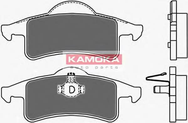 JQ1013048 Kamoka Тормозные колодки дисковые задние, комплект