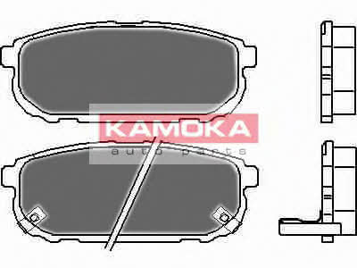 JQ1013472 Kamoka Тормозные колодки дисковые задние, комплект