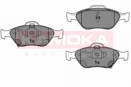 Комплект тормозных колодок Daihatsu Charade (Дайхатсу Шарад): JQ1013780 Kamoka Тормозные колодки дисковые передние, комплект