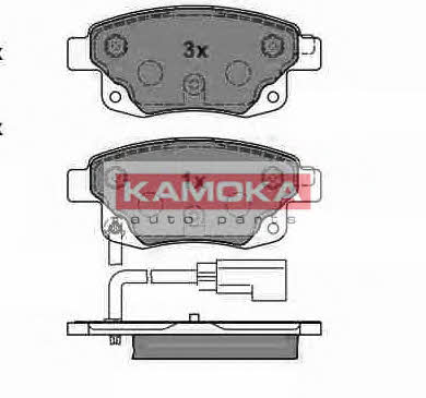 Kamoka JQ1013860 Гальмівні колодки задні, комплект JQ1013860: Купити в Україні - Добра ціна на EXIST.UA!