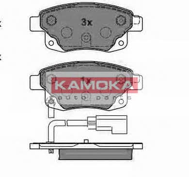 JQ1013860 Kamoka Тормозные колодки дисковые задние, комплект