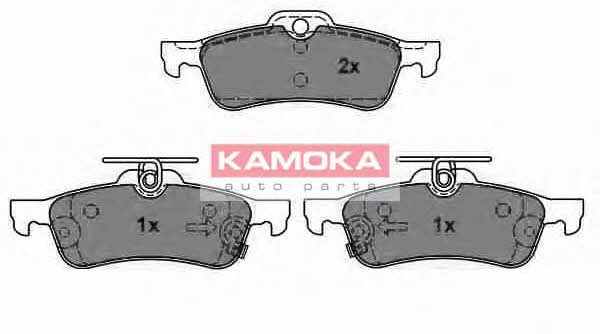 JQ1018082 Kamoka Тормозные колодки дисковые задние, комплект