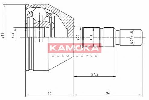 Шарнир приводного вала Opel Astra H Classic (Опель Астра H Классик): 6037 Kamoka Шарнир равных угловых скоростей (ШРУС)