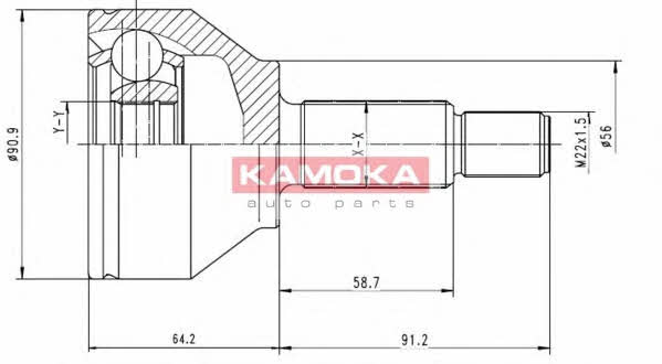 6040 Kamoka Шарнир равных угловых скоростей (ШРУС)