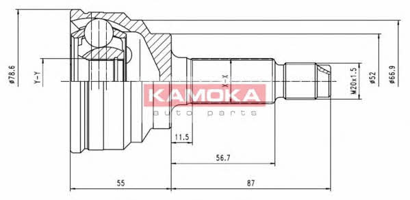 6070 Kamoka Шарнир равных угловых скоростей (ШРУС)