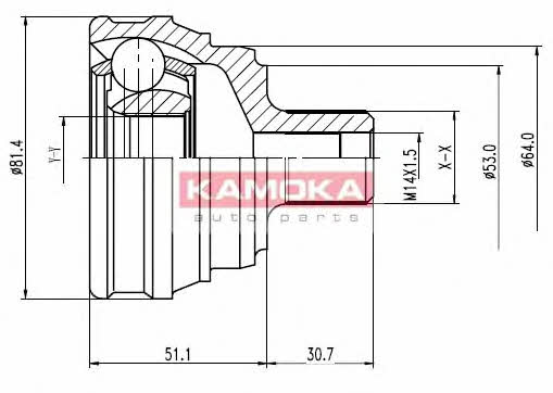Kamoka 6206 Шарнір рівних кутових швидкостей (ШРКШ) 6206: Приваблива ціна - Купити в Україні на EXIST.UA! 6206 Kamoka Шарнір рівних кутових швидкостей (ШРКШ)