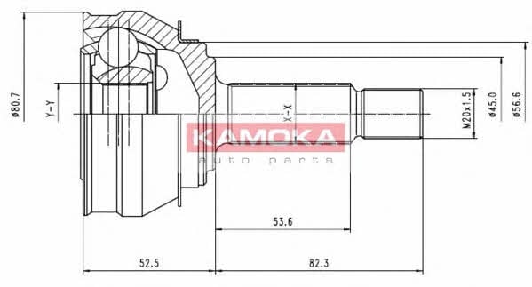Шарнир равных угловых скоростей Skoda Felicia (Шкода Фелиция): 6238 Kamoka Шарнир равных угловых скоростей (ШРУС)