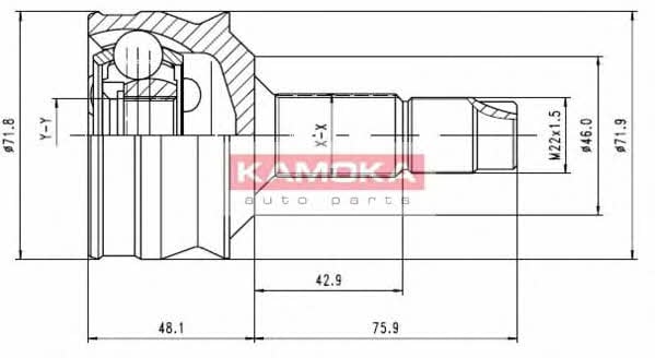 6258 Kamoka Шарнир равных угловых скоростей (ШРУС)
