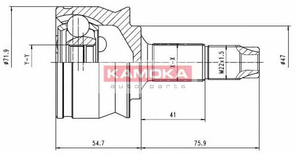 Kamoka 6259 Шарнір рівних кутових швидкостей (ШРКШ) 6259: Приваблива ціна - Купити в Україні на EXIST.UA!