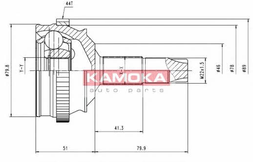 6336 Kamoka Шарнир равных угловых скоростей (ШРУС)