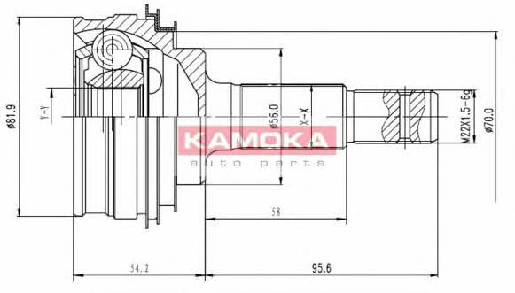 ШРУС привода Toyota Celica (Тойота Селика): 6592 Kamoka Шарнир равных угловых скоростей (ШРУС)