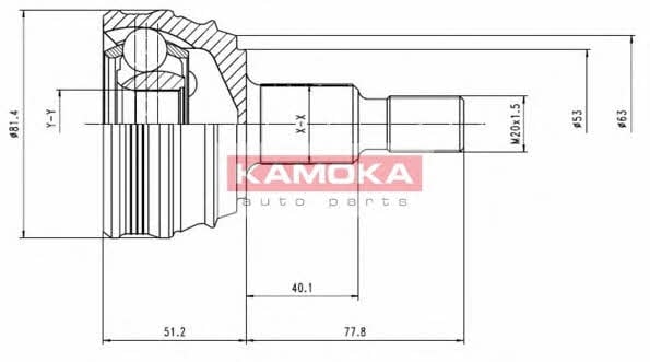 6864 Kamoka Шарнир равных угловых скоростей (ШРУС)