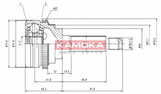 6944 Kamoka Шарнир равных угловых скоростей (ШРУС)