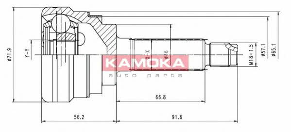 Kamoka 7052 Шарнір рівних кутових швидкостей (ШРКШ) 7052: Приваблива ціна - Купити в Україні на EXIST.UA!