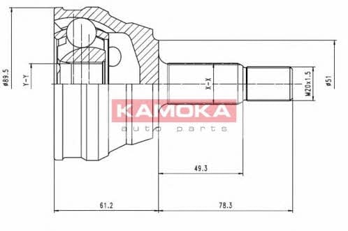 7094 Kamoka Шарнир равных угловых скоростей (ШРУС)