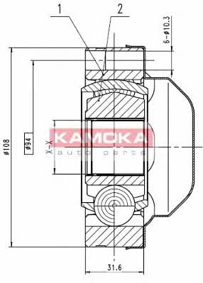 8713 Kamoka Шарнир равных угловых скоростей (ШРУС)