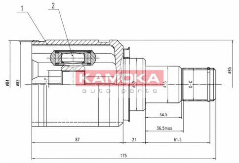 8721 Kamoka Шарнир равных угловых скоростей (ШРУС)