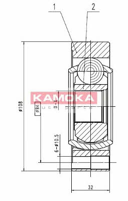 Kamoka 9196 Шарнір рівних кутових швидкостей (ШРКШ) 9196: Приваблива ціна - Купити в Україні на EXIST.UA! 9196 Kamoka Шарнір рівних кутових швидкостей (ШРКШ)