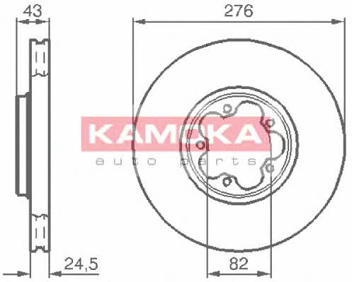 Kamoka 1032226 Диск гальмівний передній вентильований 1032226: Купити в Україні - Добра ціна на EXIST.UA!