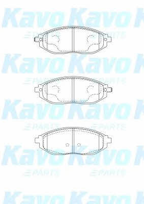 Гальмівні колодки передні, комплект Kavo parts BP-1016