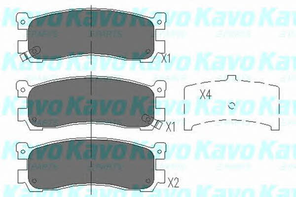 Гальмівні колодки Mazda Xedos 9 (Мазда Кседос 9): KBP4556 Kavo parts Гальмівні колодки, комплект