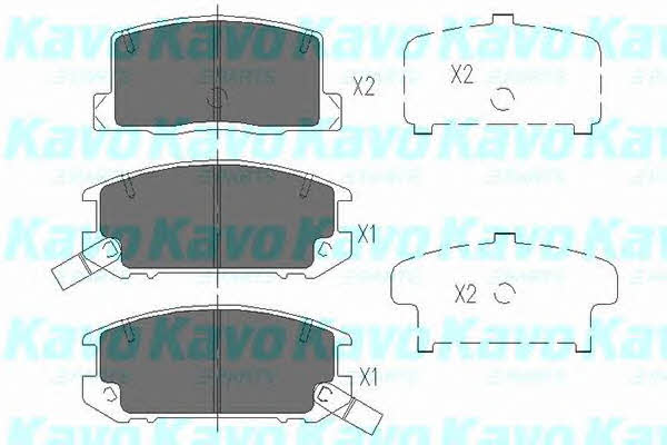 KBP9082 Kavo parts Тормозные колодки дисковые, комплект