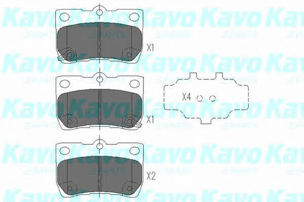 KBP9083 Kavo parts Тормозные колодки дисковые передние, комплект