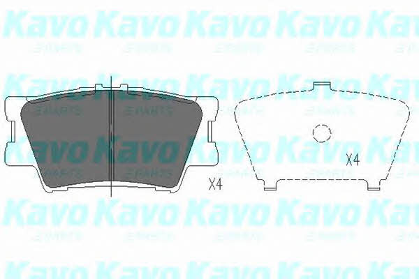 Гальмівні колодки задні, комплект Kavo parts KBP-9086