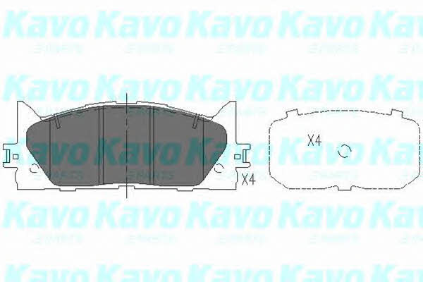 Гальмівні колодки передні, комплект Kavo parts KBP-9087