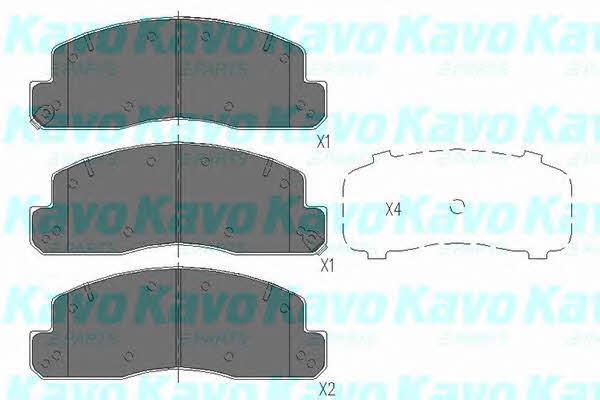 Kavo parts KBP-9088 Тормозные колодки дисковые, комплект KBP9088: Отличная цена - Купить в Украине на EXIST.UA! KBP9088 Kavo parts Тормозные колодки дисковые, комплект