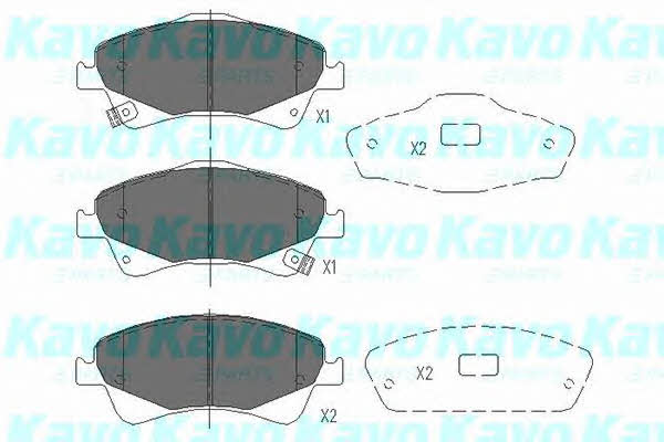 Kavo parts Гальмівні колодки передні, комплект – ціна 874 UAH