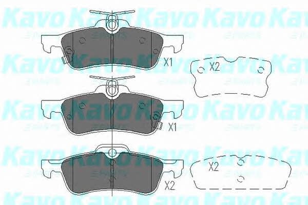KBP9106 Kavo parts Тормозные колодки дисковые задние, комплект