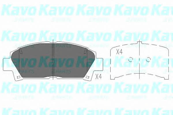 KBP9110 Kavo parts Тормозные колодки дисковые передние, комплект