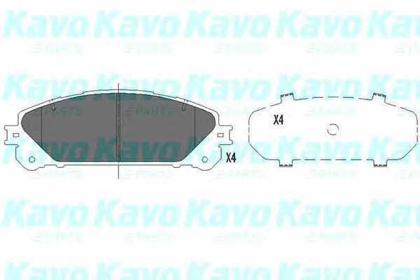 Гальмівні колодки передні, комплект Kavo parts KBP-9116