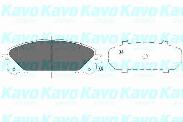 Колодки Lexus NX (Лексус НХ): KBP9116 Kavo parts Тормозные колодки дисковые передние, комплект