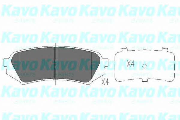 KBP9118 Kavo parts Тормозные колодки дисковые задние, комплект