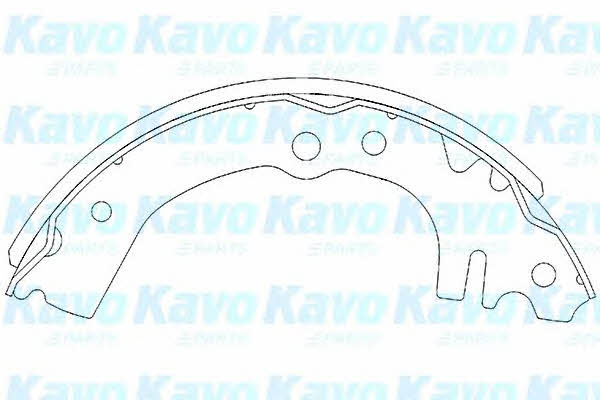 Колодки тормозные барабанные, комплект Kavo parts KBS-1901