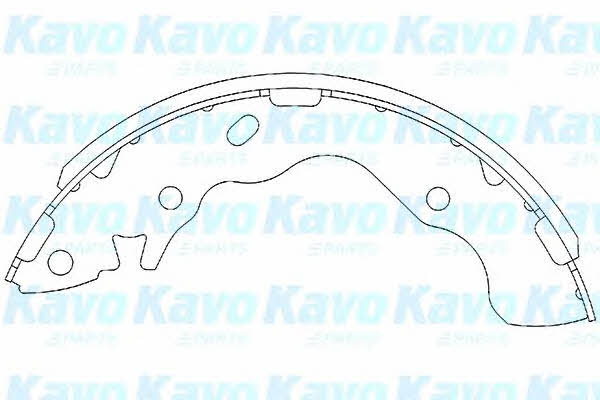 Колодки на барабанные тормоза Hyundai Accent (Хюндай Акцент): KBS3402 Kavo parts Колодки тормозные барабанные, комплект