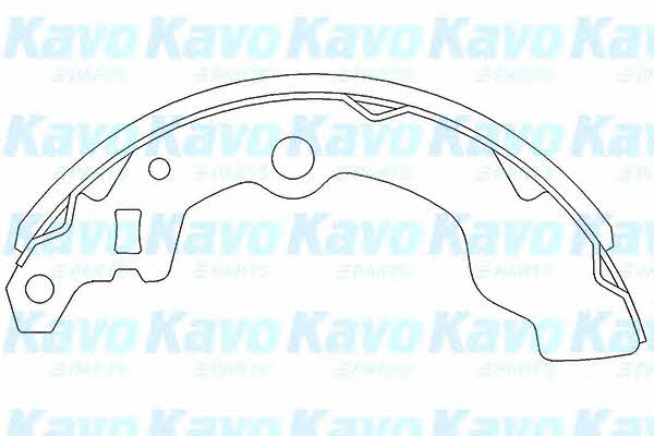 Гальмівні колодки барабанні Субару: KBS8401 Kavo parts Колодки гальмівні барабанні, комплект