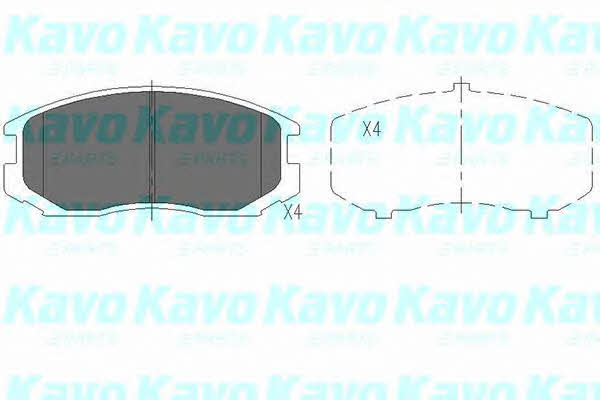 Гальмівні колодки задні, комплект Kavo parts KBP-5505