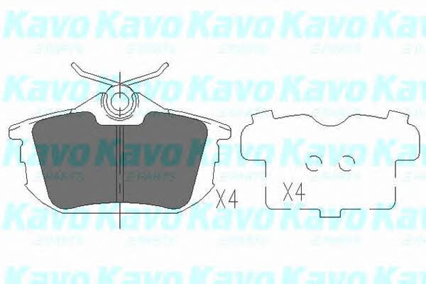 Колодки Mitsubishi Colt (Митсубиси Кольт): KBP5513 Kavo parts Тормозные колодки дисковые задние, комплект