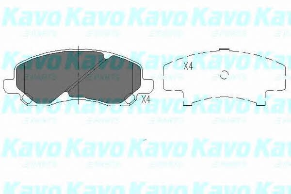 KBP5516 Kavo parts Тормозные колодки дисковые передние, комплект