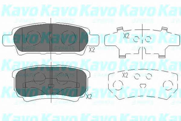 Гальмівні колодки дискові Dodge Avenger (Додж Евенжер): KBP5518 Kavo parts Гальмівні колодки задні, комплект