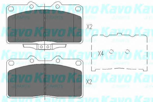 KBP5529 Kavo parts Тормозные колодки дисковые, комплект