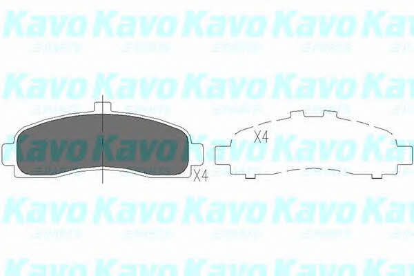 KBP6505 Kavo parts Тормозные колодки дисковые передние, комплект