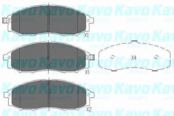 Колодки Nissan Pickup (Ниссан Пикап): KBP6518 Kavo parts Тормозные колодки дисковые передние, комплект