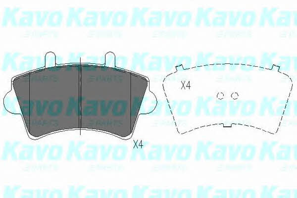 KBP6563 Kavo parts Тормозные колодки дисковые передние, комплект